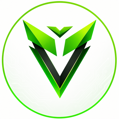 HoodVertex geometric V logo